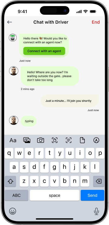 Chat with Driver