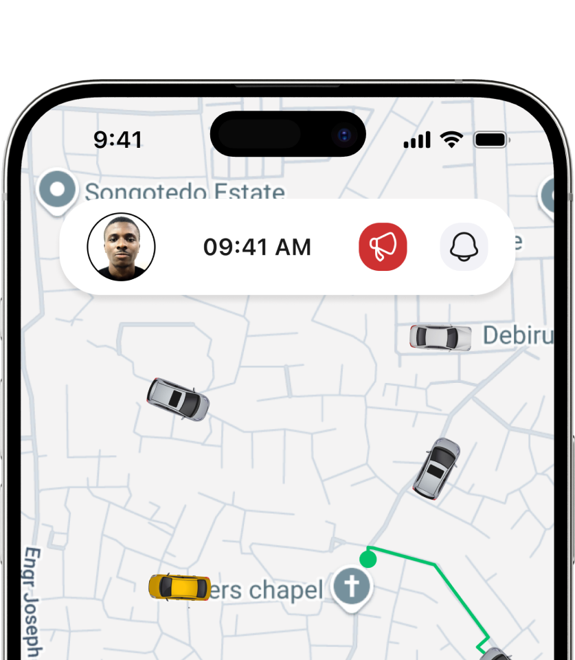 Transparent Taxi Cab